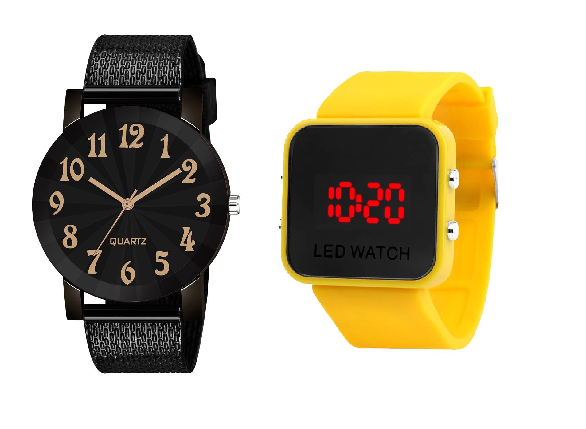     			Cosmic - Black PU Analog Men's Watch