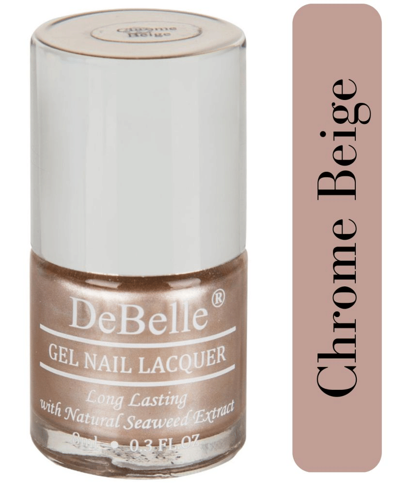DeBelle Gel Nail Polish Chrome Beige (Metallic Beige) 8 ml