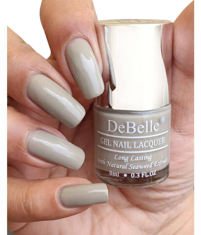 DeBelle Grey Glossy Nail Polish 8 ( Pack of 1 )
