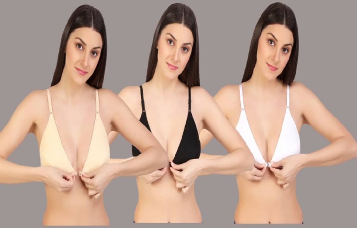 Desiprime Pack of 3 Cotton Non Padded Women's Everyday Bra ( Multicolor )