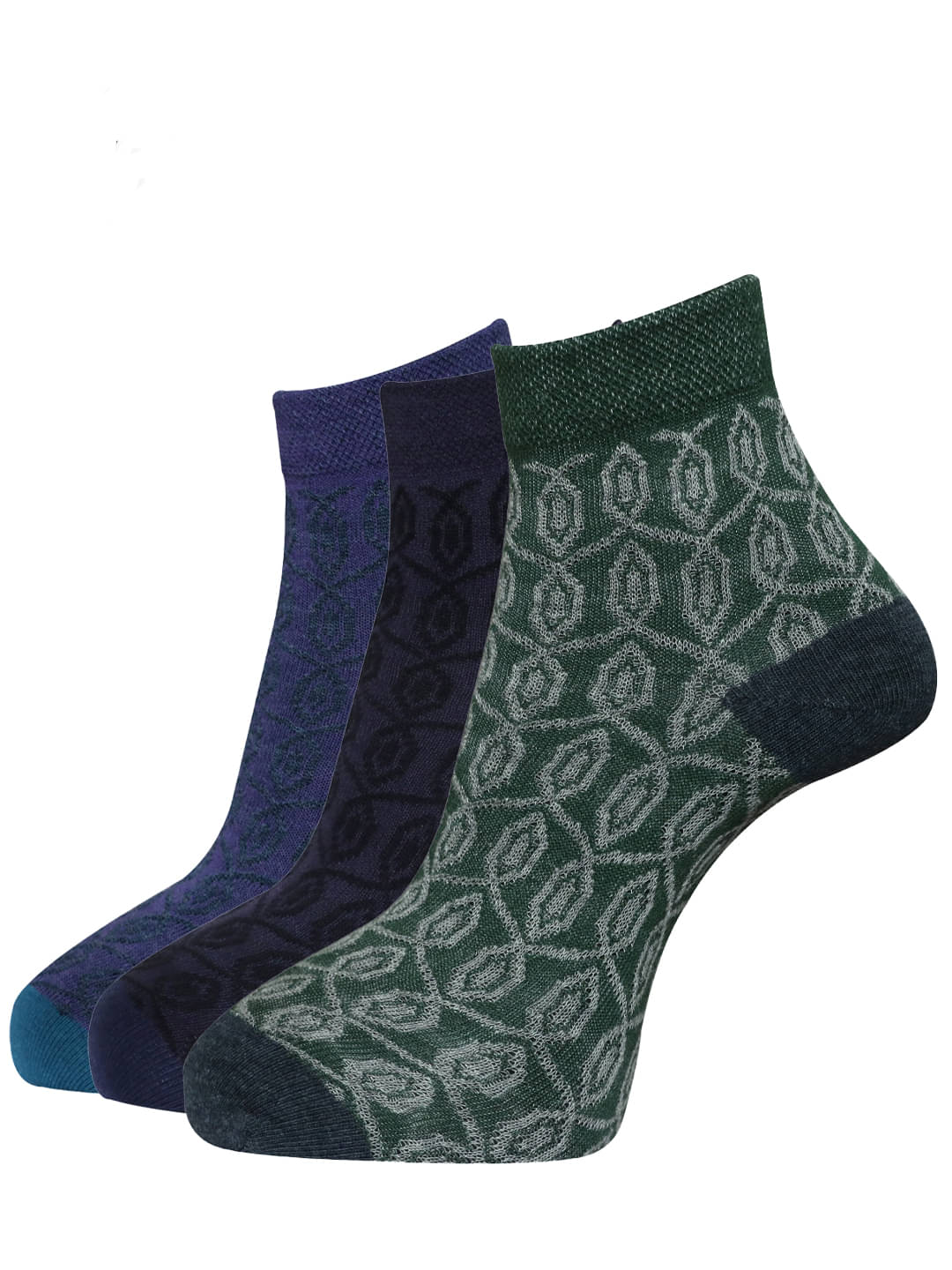     			Dollar - Multicolor Cotton Women's Ankle Length Socks ( Pack of 3 )