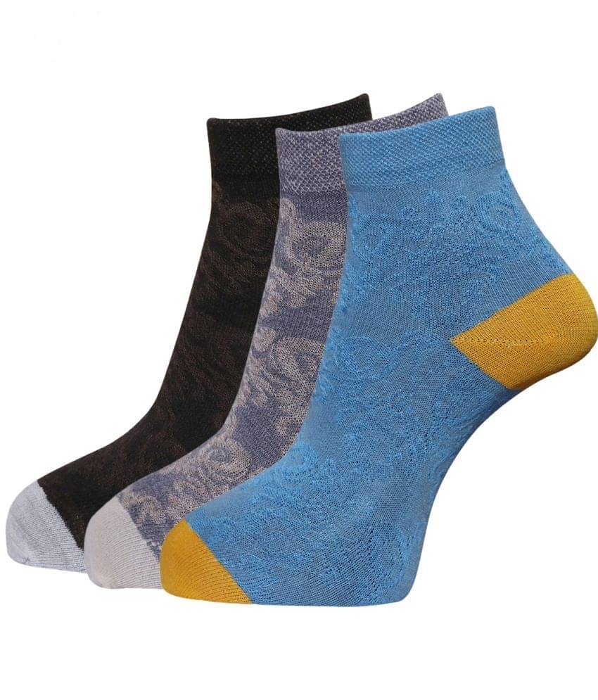 Dollar - Multicolor Cotton Women's Ankle Length Socks ( Pack of 3 )     			Dollar - Multicolor Cotton Women's Ankle Length Socks ( Pack of 3 )