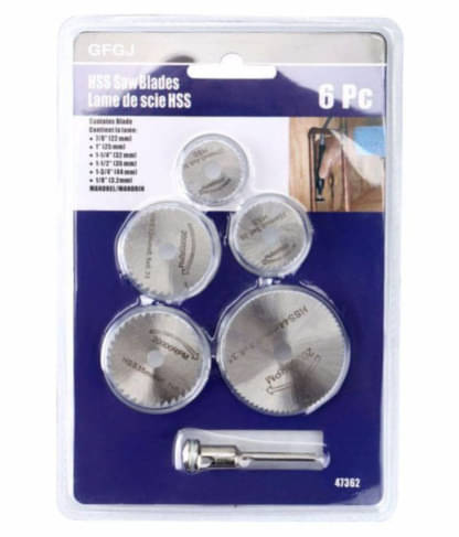 FSN-6Pc Hss Circular Saw Blade Set for Metal and Dremel Rotary for Wood Aluminum Cutting Rotary Tool FSN-6Pc Hss Circular Saw Blade Set for Metal and Dremel Rotary for Wood Aluminum Cutting Rotary Tool