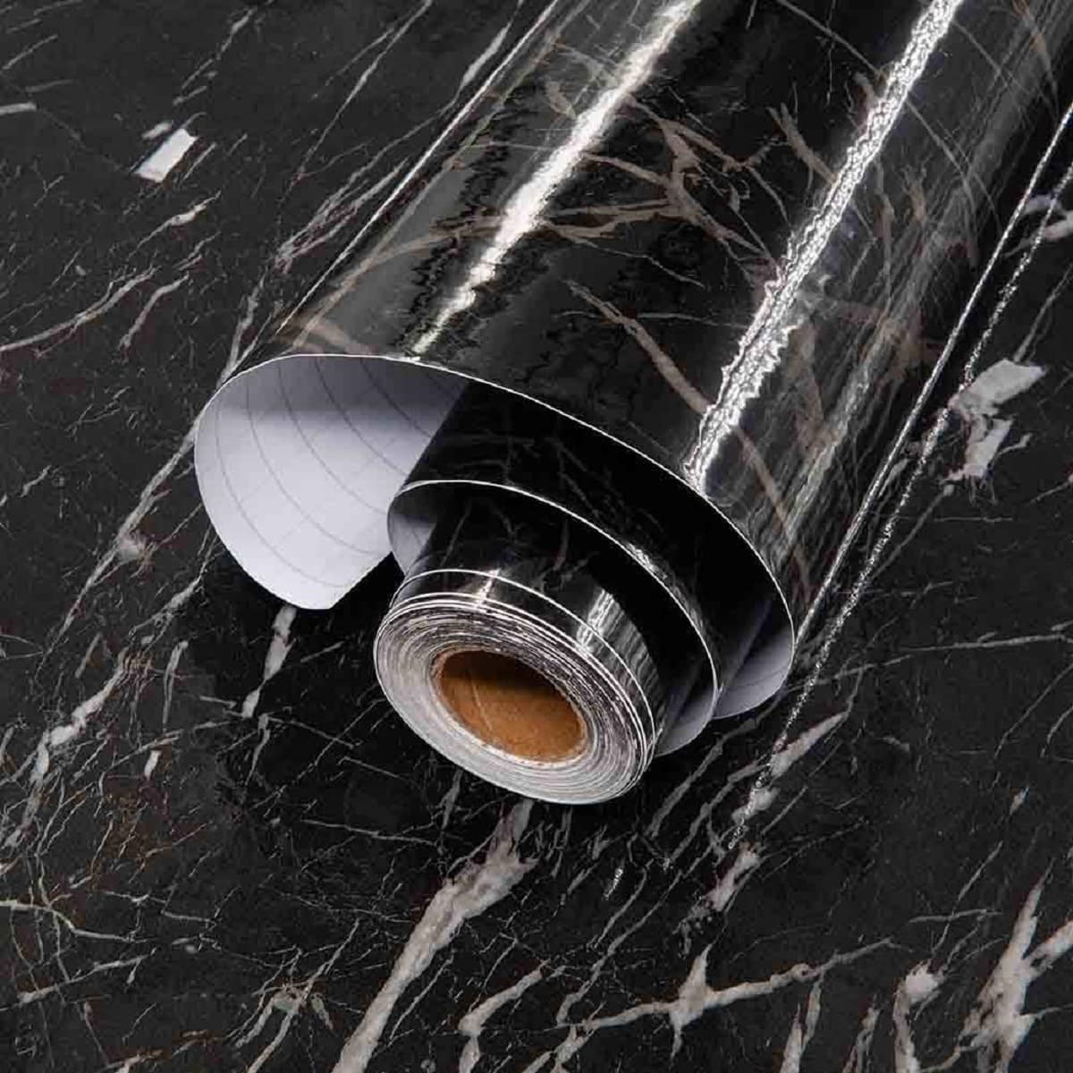 Geeo Premium Black Marble Design Wallpaper 60cm x 2m (Pack of 1)
