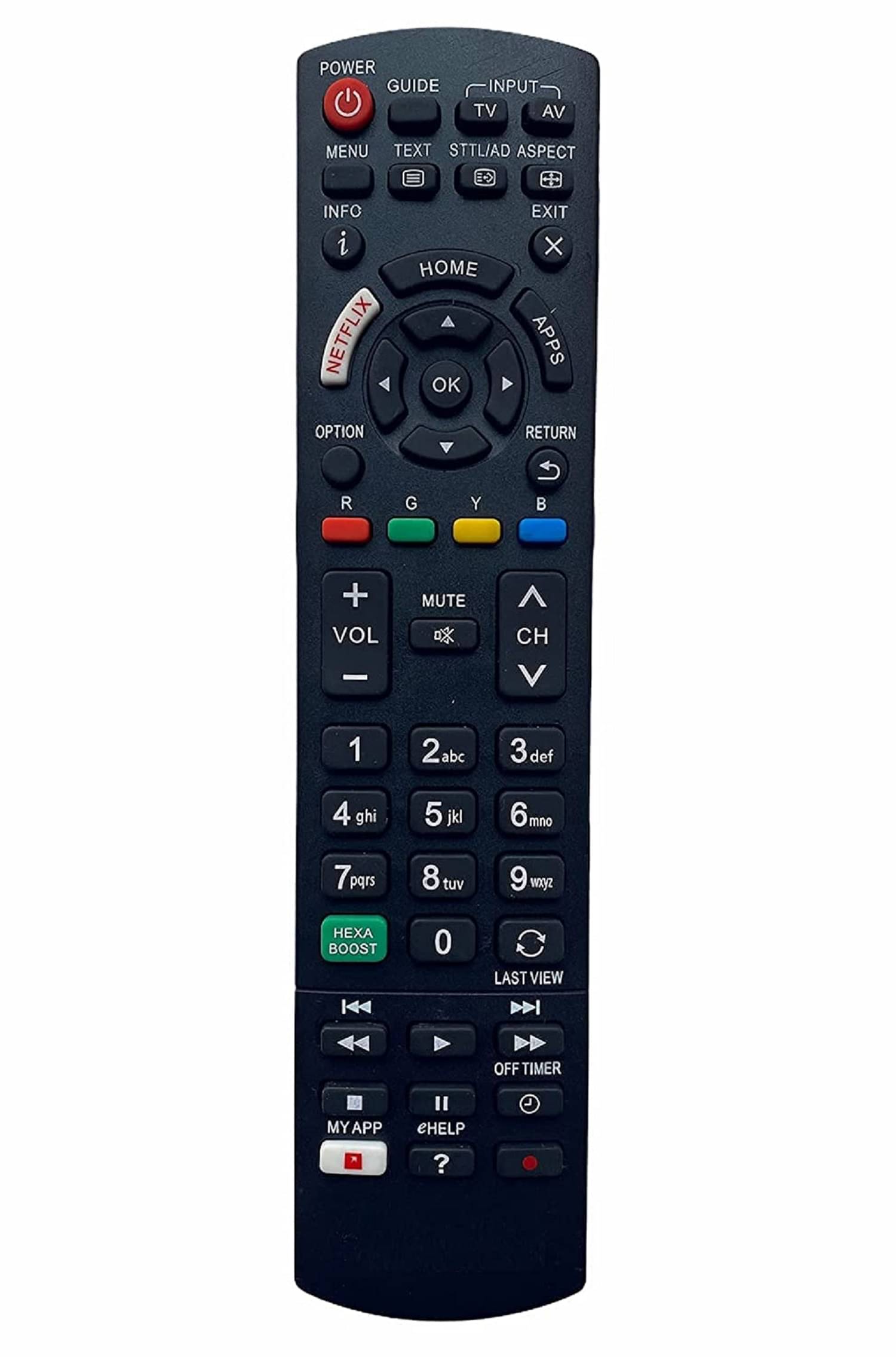Hybite Panasonic LCD/LED TV Remote Compatible with Panasonic Netflix Function Hybite Panasonic LCD/LED TV Remote Compatible with Panasonic Netflix Function