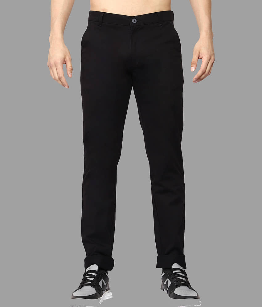 JB JUST BLACK Black Regular Chinos ( Pack of 1 ) - Trousers | Buy online on ZillyBuy