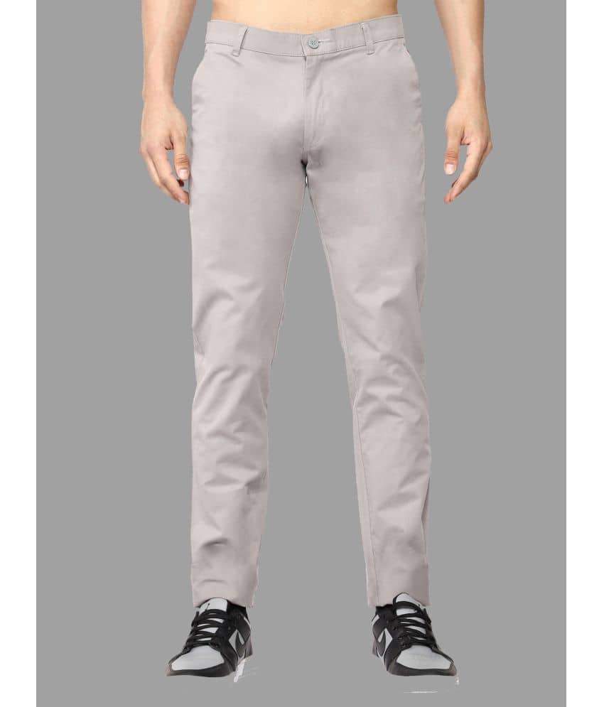 JB JUST BLACK Light Grey Regular Chinos ( Pack of 1 ) - Trousers | Buy online on ZillyBuy