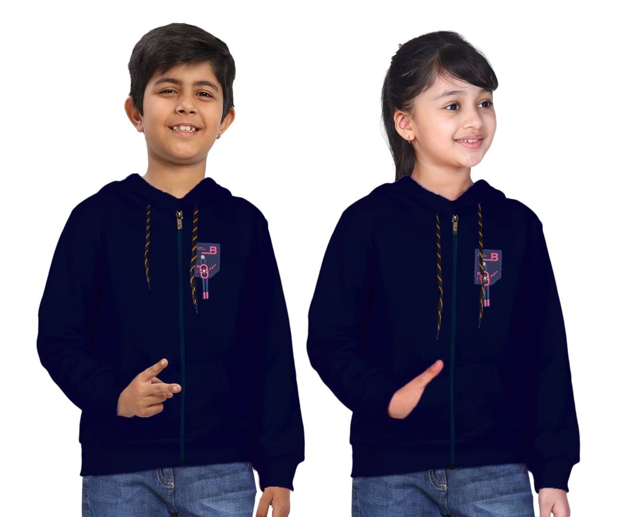     			Little Funky Pack of 1 Boys Cotton Sweatshirt ( Navy )