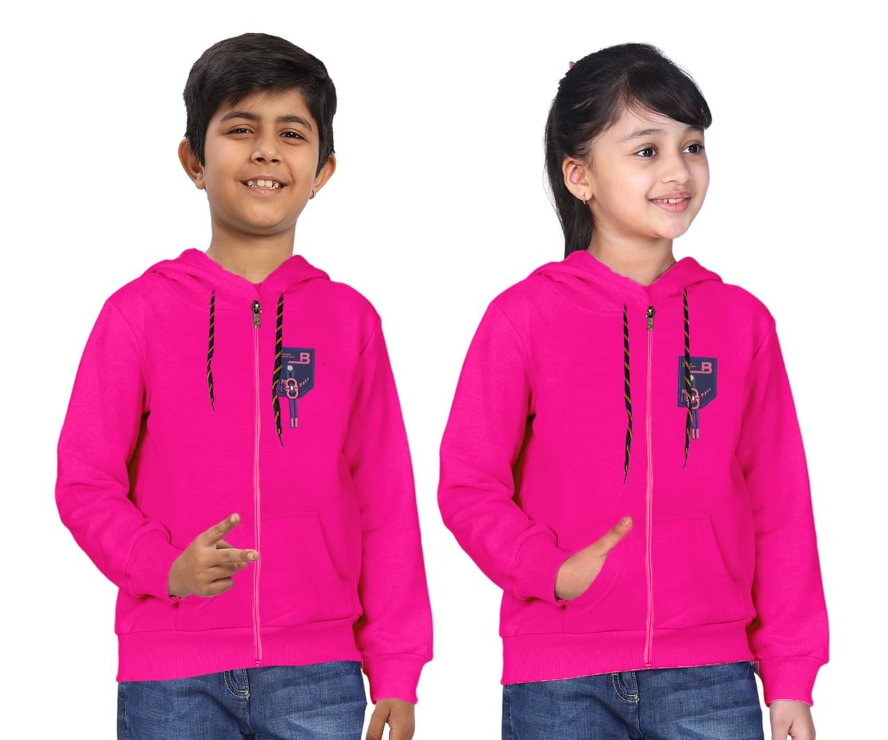     			Little Funky Pack of 1 Boys Cotton Sweatshirt ( Pink )