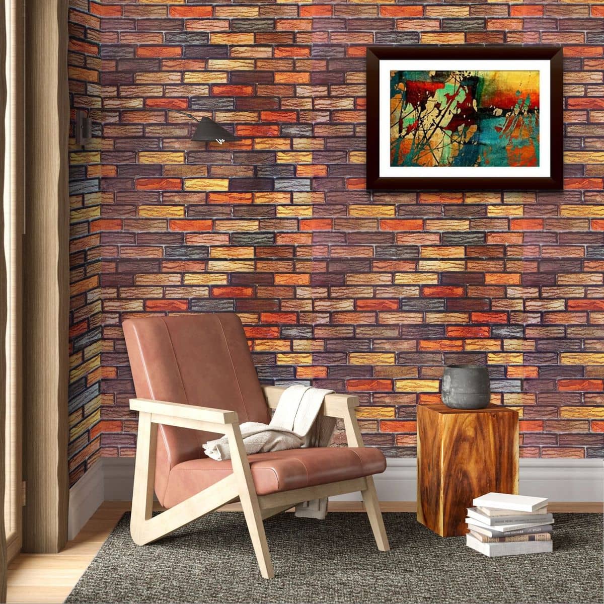 LARBENZ Vinyl Abstract Wallpapers Multicolor