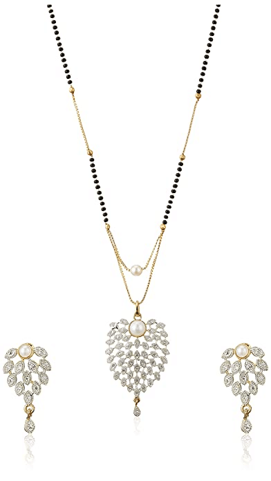 Sunhari Jewels - Golden Mangalsutra Set ( Pack of 1 )