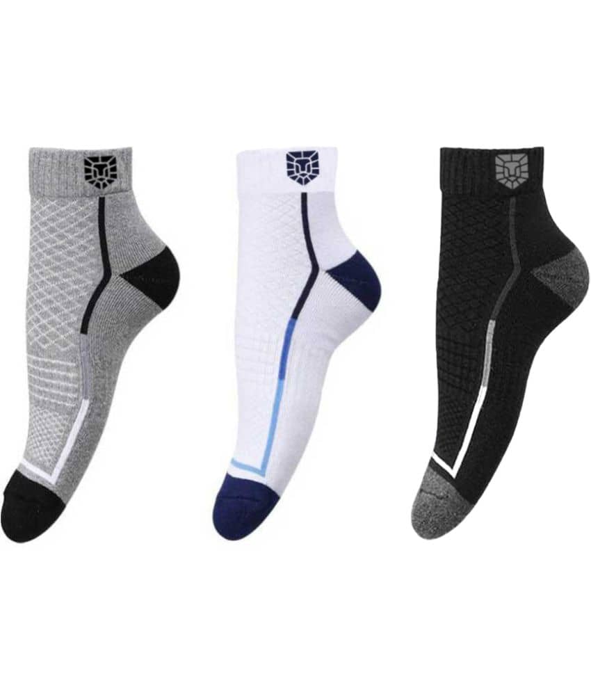 VAMEAR EXCLUSIVE - Cotton Men's Colorblock Multicolor Ankle Length Socks ( Pack of 3 ) - Socks | Buy online on ZillyBuy