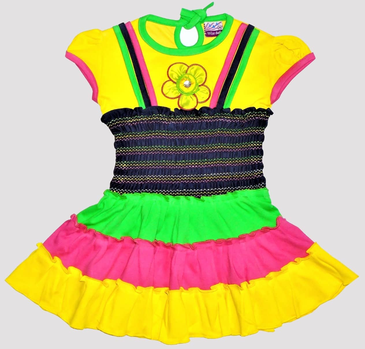 Wise Baby Cotton Frock For Girls ( Pack of 1 , Pink )