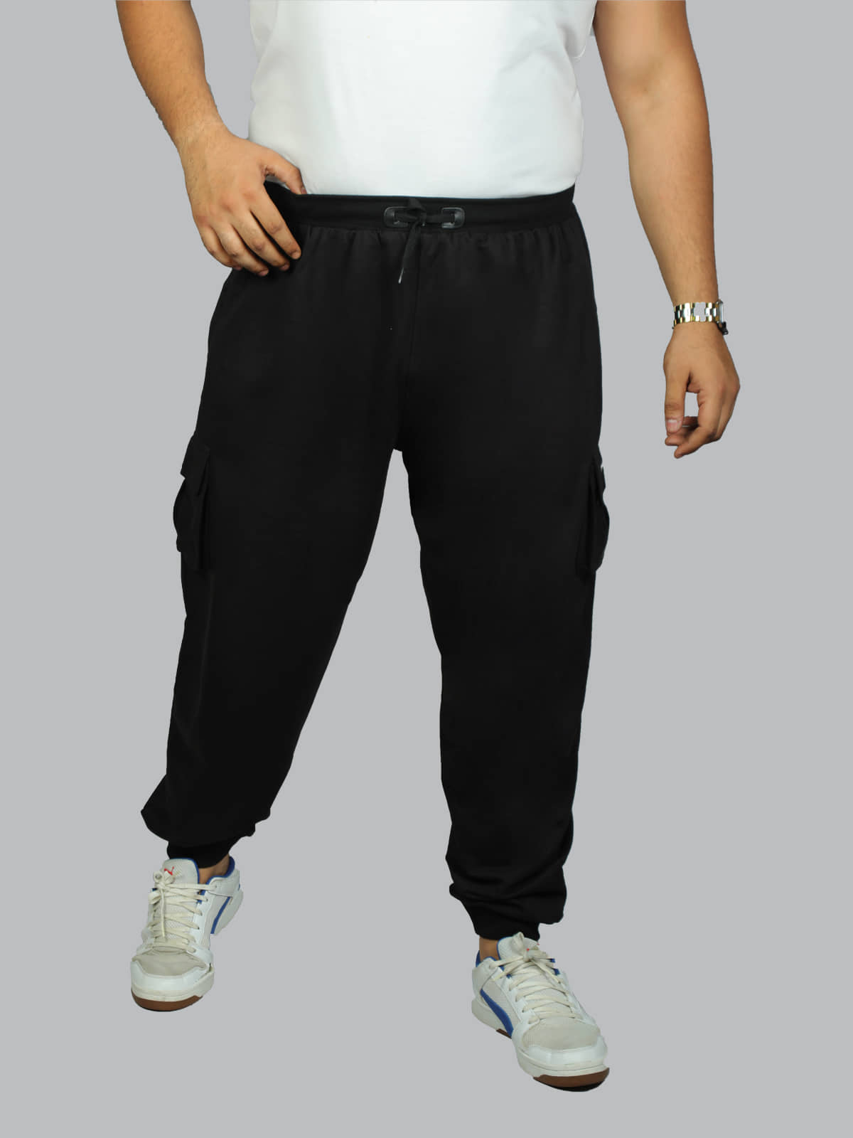Xmex - Olive Green Cotton Blend Men's Joggers ( Pack of 1 ) - Track Pants | Buy online on ZillyBuy