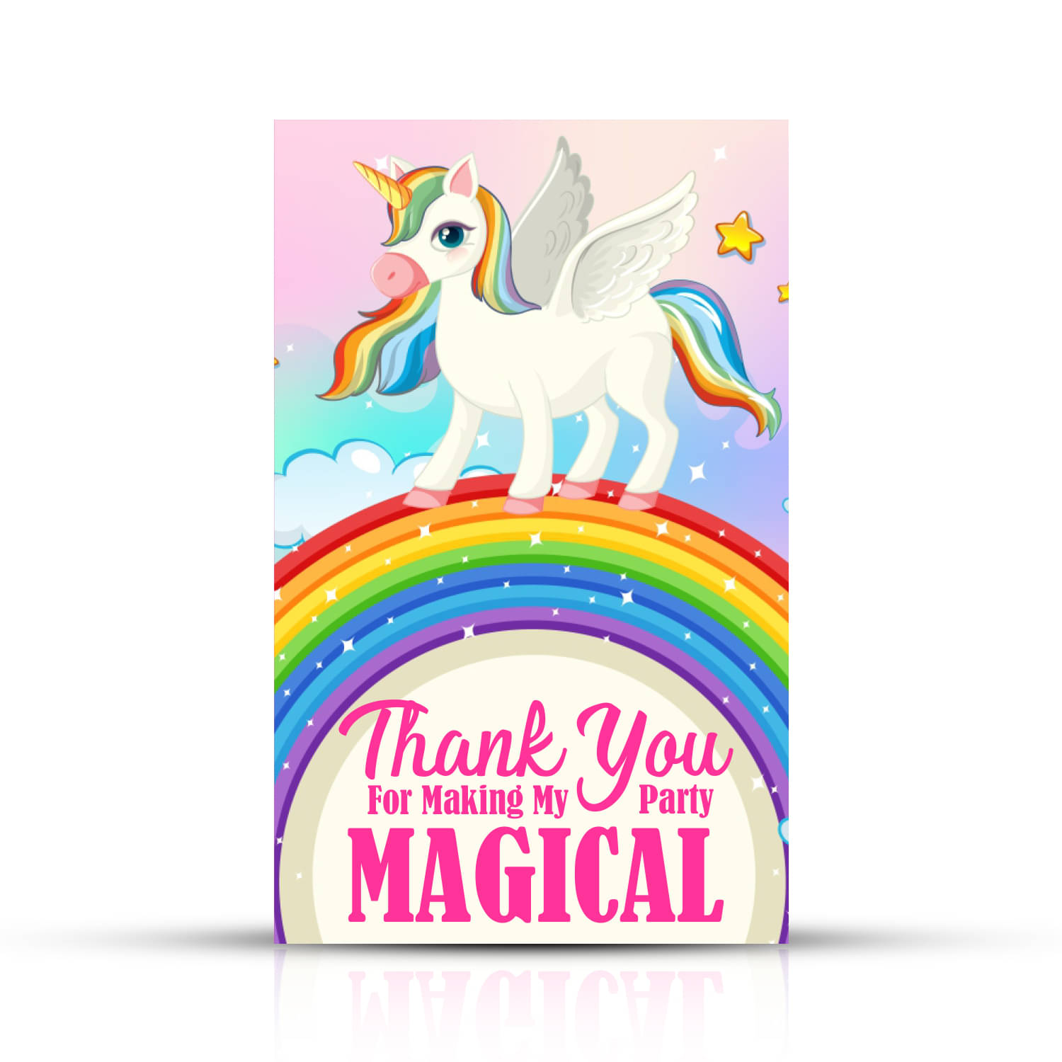     			Zyozi Unicorn Thank You for Making My Party Magical Tags for Birthday, Unicorn Thank You Label Tags for Birthday, Bridal Shower, Wedding, Baby Shower, Graduation, Thanksgiving Favor (Pack of 20)