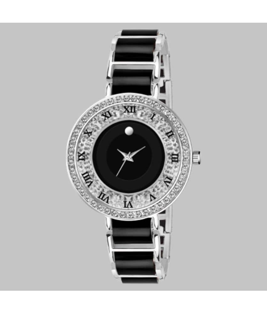 twixy - Black Metal Analog Womens Watch