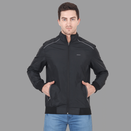     			xohy - Black Nylon Regular Fit Men's Windcheater jacket ( Pack of 1 )