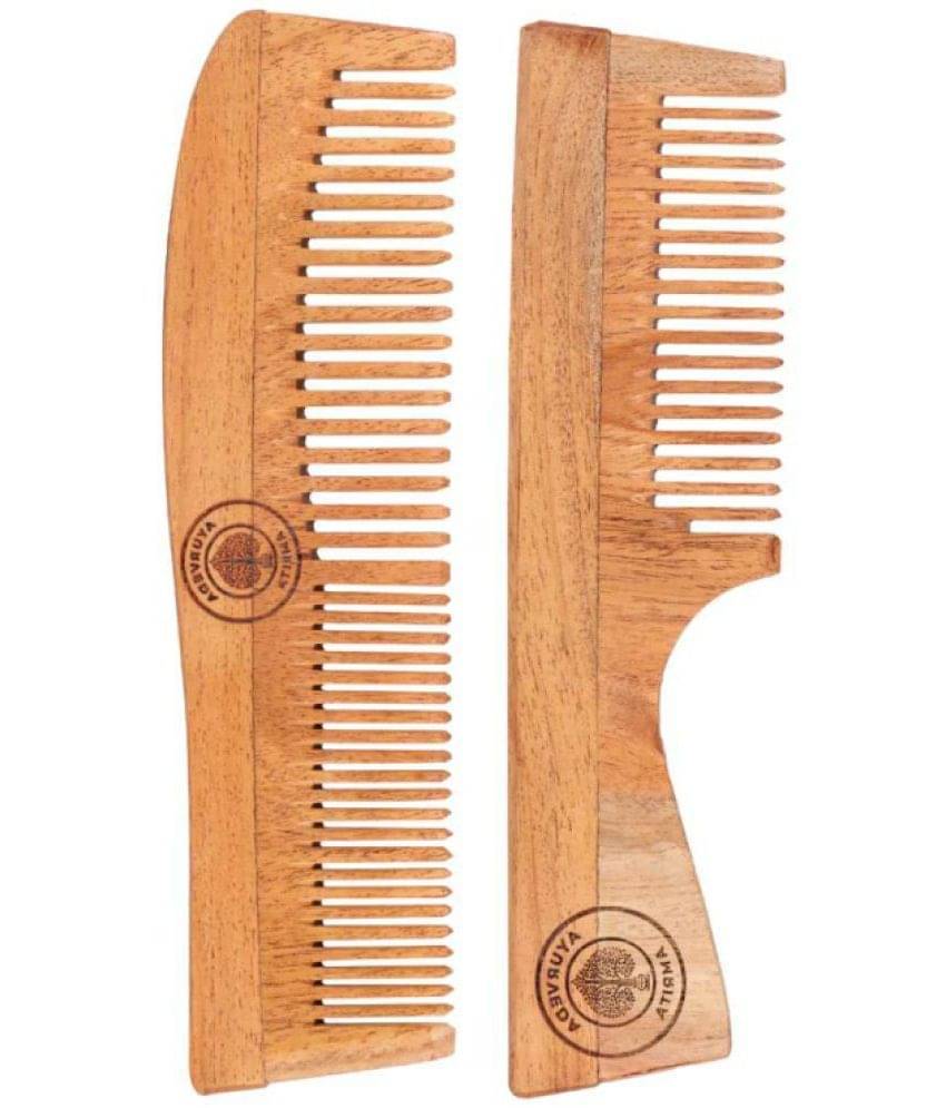 Ayurveda Amrita - Wide Tooth Comb For All Hair Types ( Pack of 2 ) Ayurveda Amrita - Wide Tooth Comb For All Hair Types ( Pack of 2 )