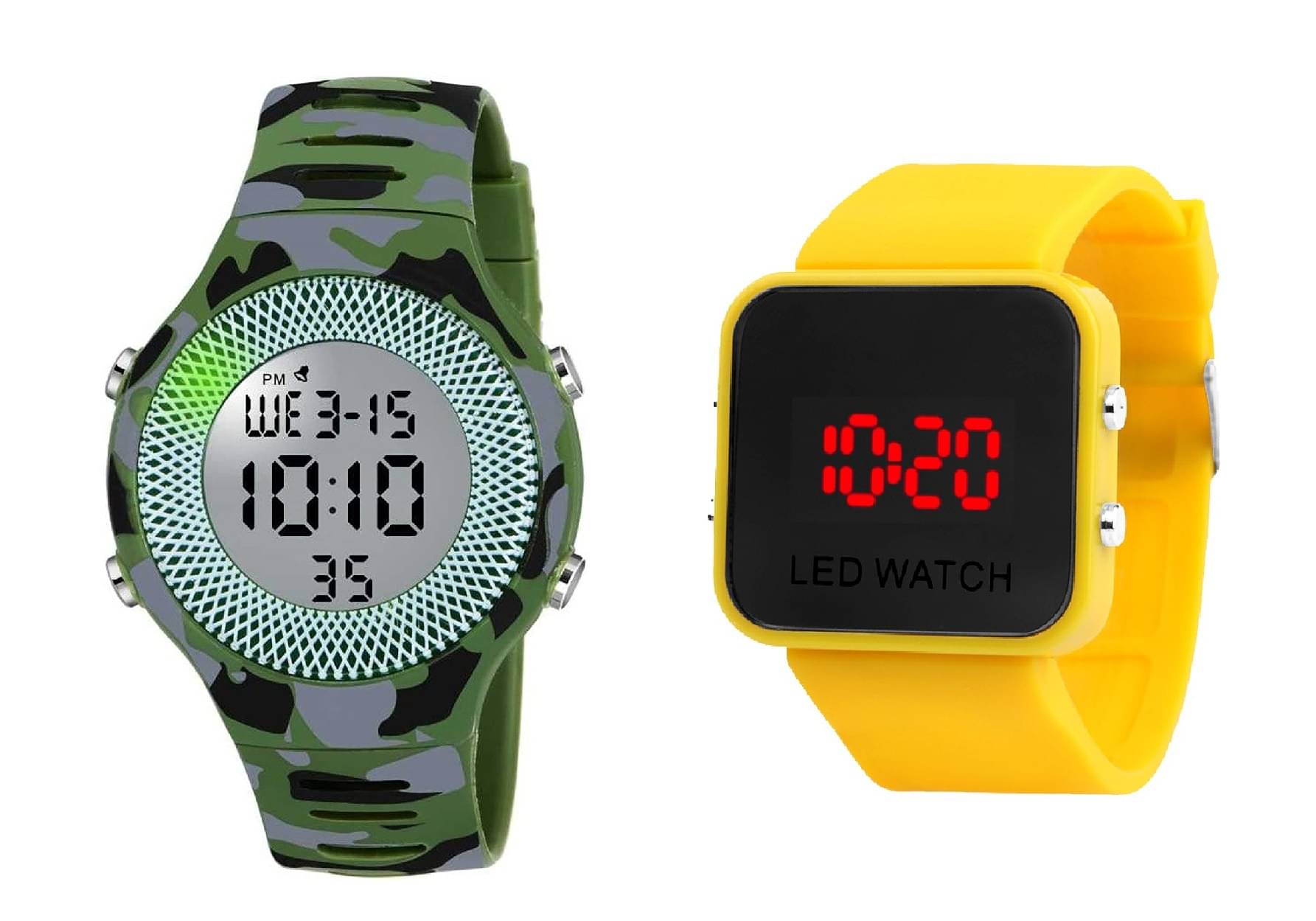     			Cosmic - Multicolor PU Digital Men's Watch