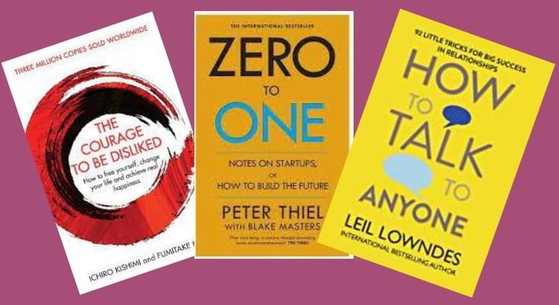     			Courage To Be Disliked + Zero To One +How To Talk To Anyone