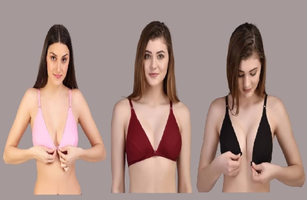 Desiprime Pack of 3 Cotton Non Padded Women's T-Shirt Bra ( Multicolor ) Desiprime Pack of 3 Cotton Non Padded Women's T-Shirt Bra ( Multicolor )