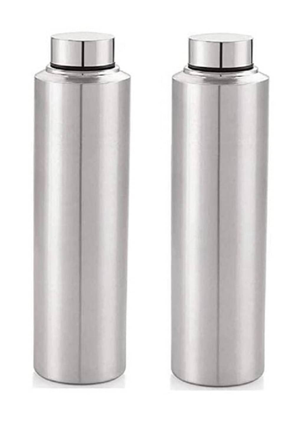 Dynore Fridge Bottle Silver Stainless Steel Fridge Water Bottle 500 mL ( Set of 2 ) Dynore Fridge Bottle Silver Stainless Steel Fridge Water Bottle 500 mL ( Set of 2 )