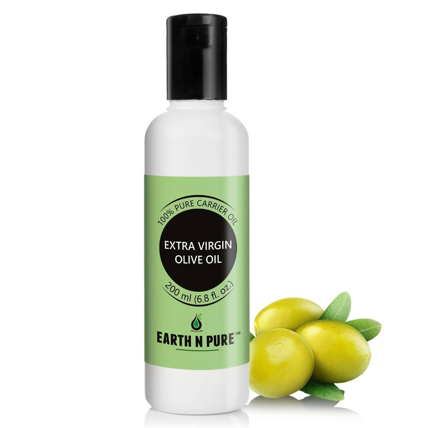 Earth N Pure - Extra virgin olive oil Essential Oil 200 mL ( Pack of 1 ) Earth N Pure - Extra virgin olive oil Essential Oil 200 mL ( Pack of 1 )