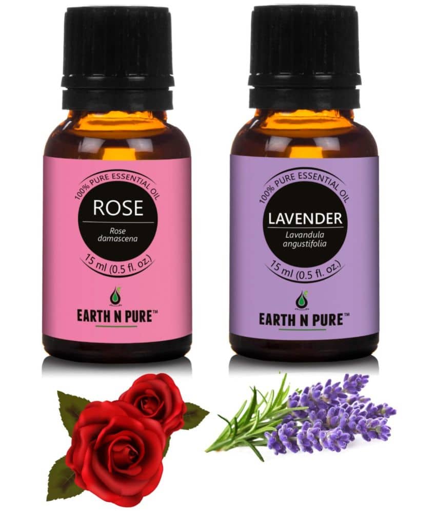 Earth N Pure - Rose Essential Oil 15 mL ( Pack of 2 )