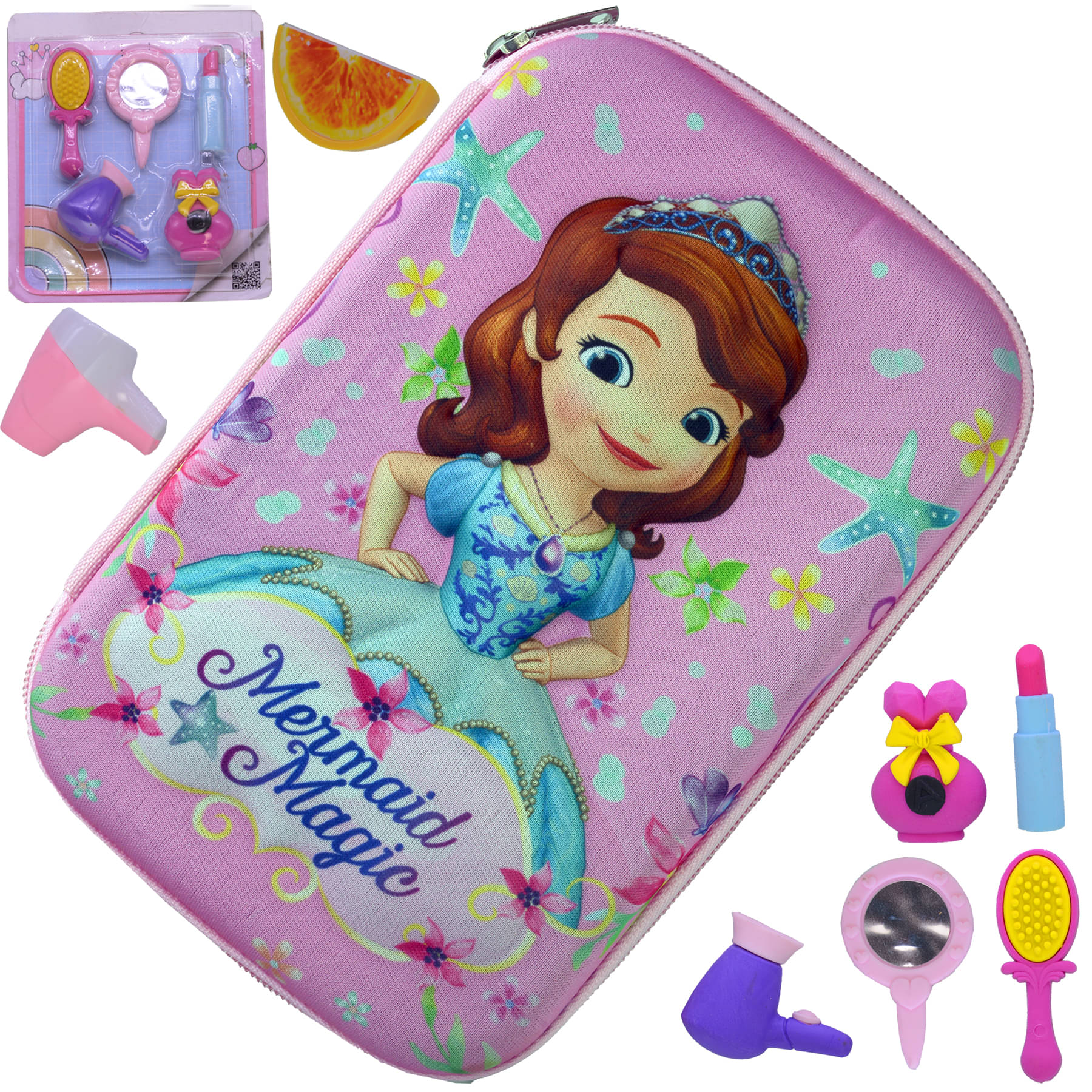     			Eraser + Pencil Sharpener + Pencil Box Pouch Cases