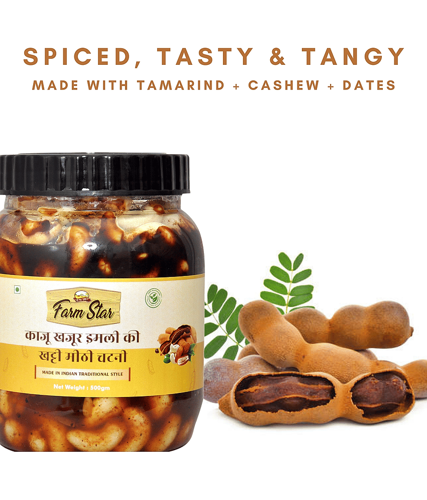 Farm Star Kaju Khajoor Imli- Chutney 500 g Pack of 2