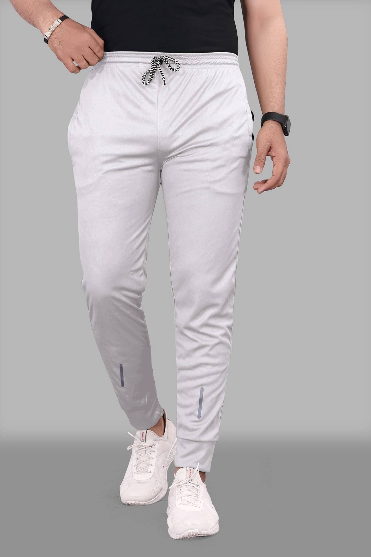 Gazal Fashions - Light Grey Polyester Men's Joggers ( Pack of 1 ) Gazal Fashions - Light Grey Polyester Men's Joggers ( Pack of 1 )
