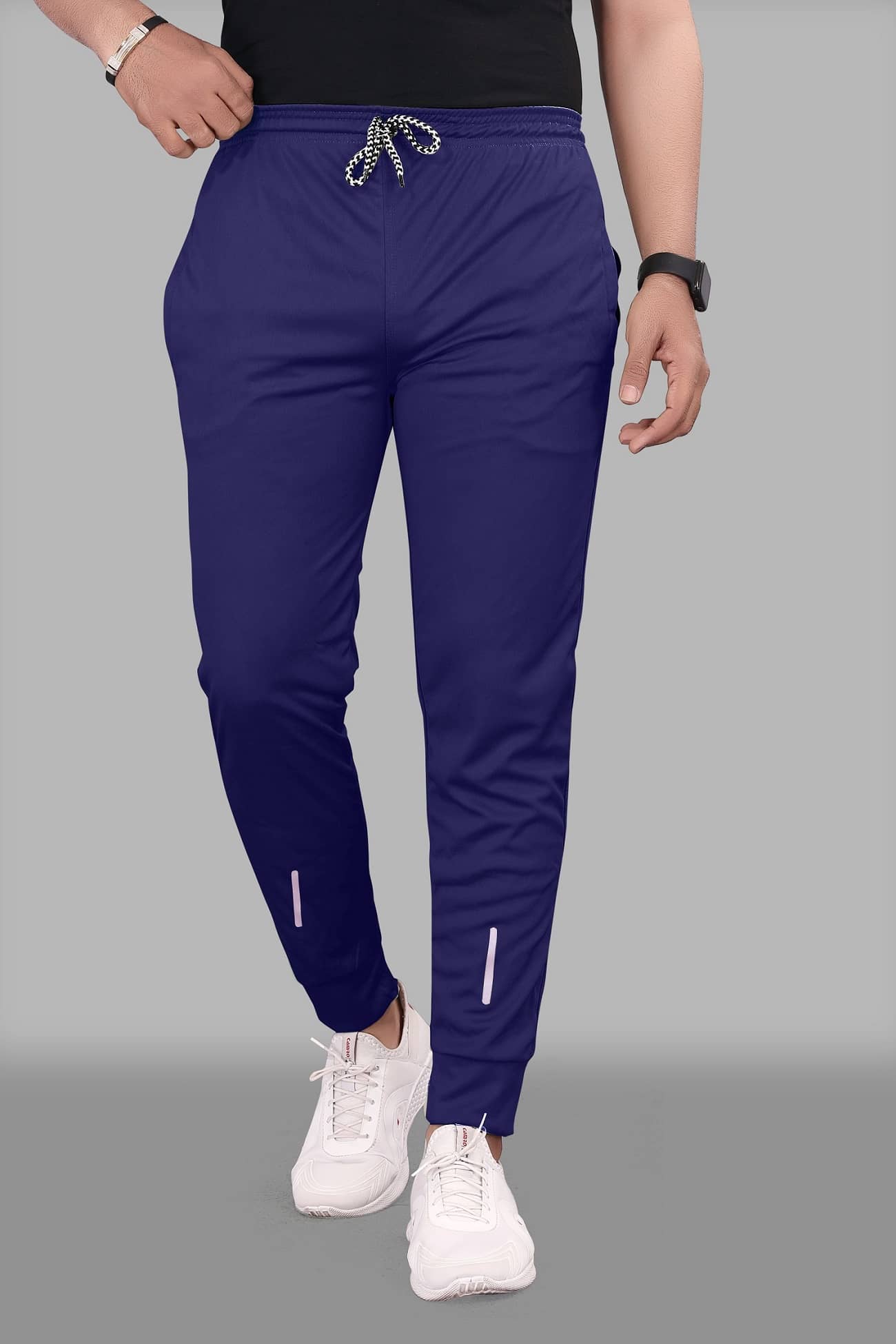 Gazal Fashions - Navy Blue Polyester Men's Joggers ( Pack of 1 ) - Track Pants | Buy online on ZillyBuy