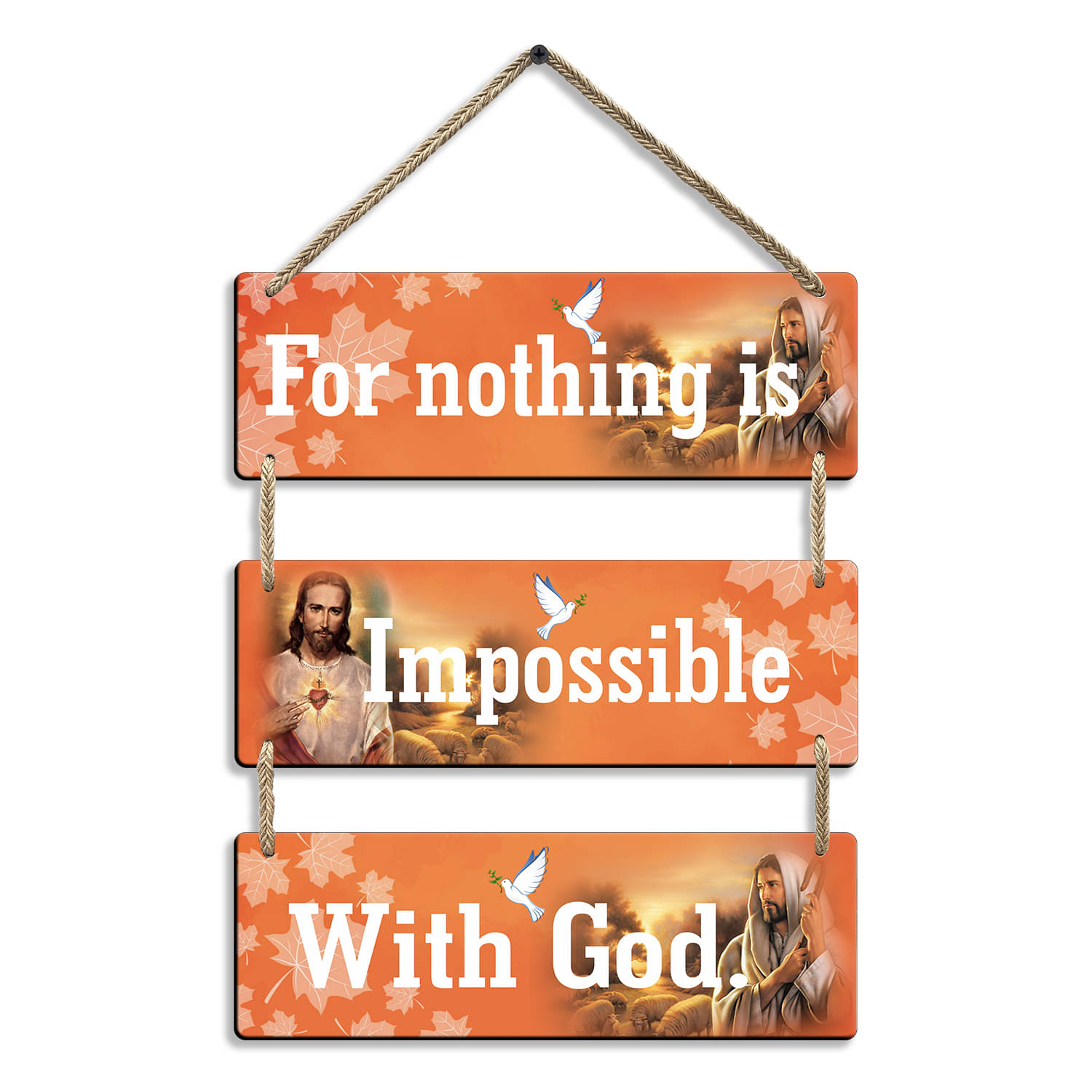     			Suveharts Wood Rectangular Decoratives Panel Multi - Pack of 1