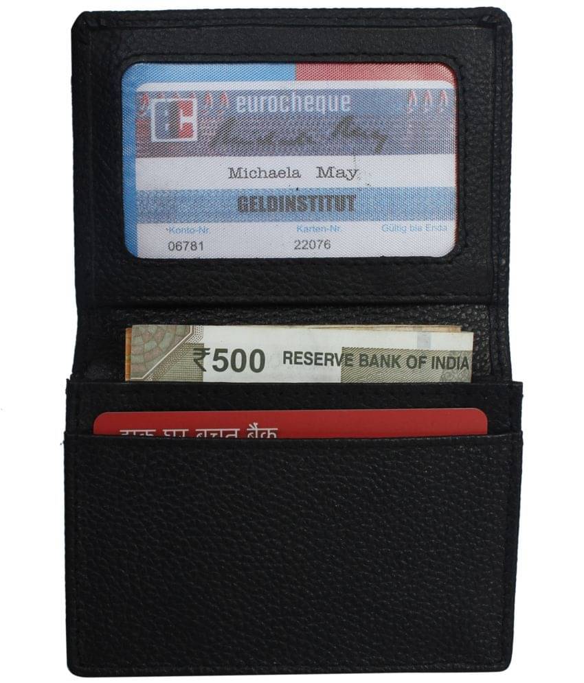     			Hide&Sleek - Leather Card Holder ( Pack 1 )