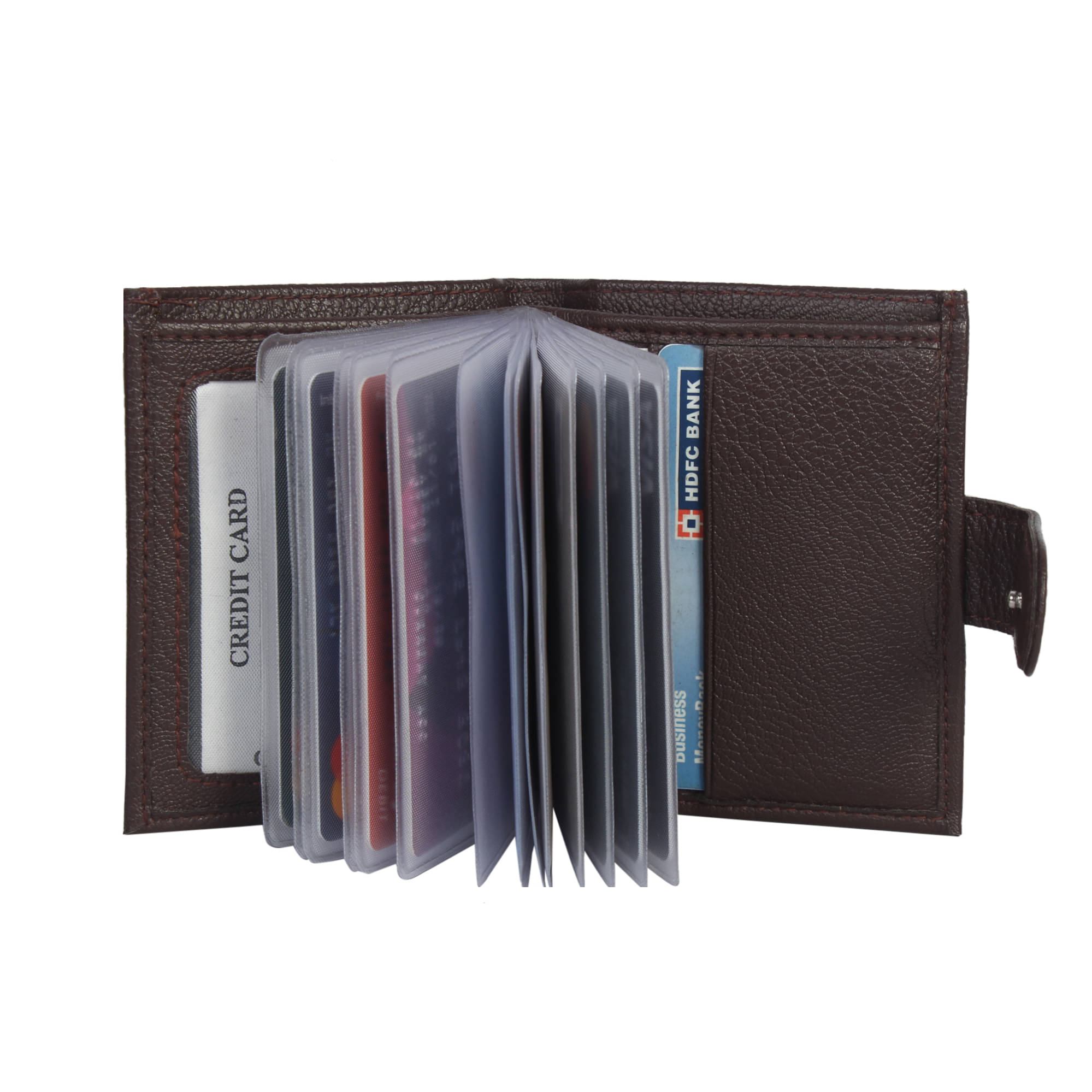     			Hide&Sleek - PU Leather Card Holder ( Pack 1 )