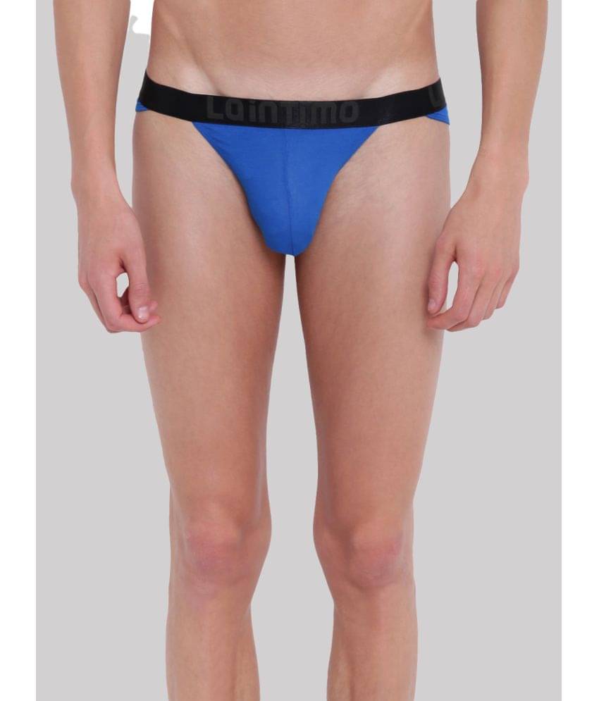     			La Intimo Pack of 1 Cotton Blend Bikini For Men's ( Blue )