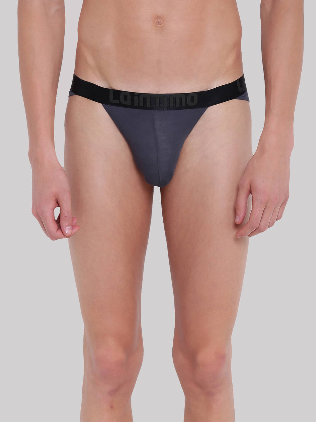La Intimo Pack of 1 Cotton Blend Bikini For Men's ( Light Grey ) La Intimo Pack of 1 Cotton Blend Bikini For Men's ( Light Grey )