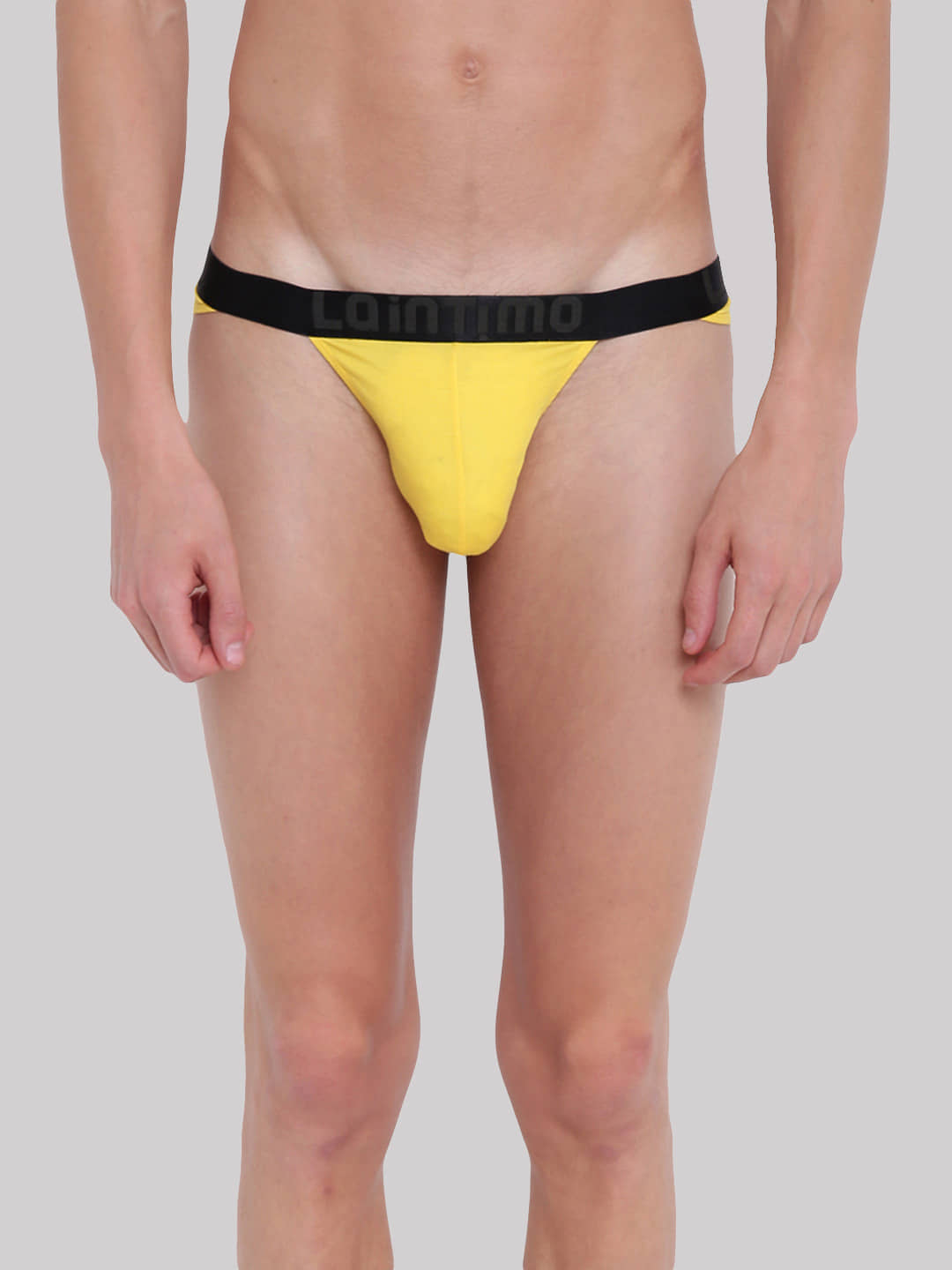 La Intimo Pack of 1 Cotton Blend Briefs For Men's ( Yellow )