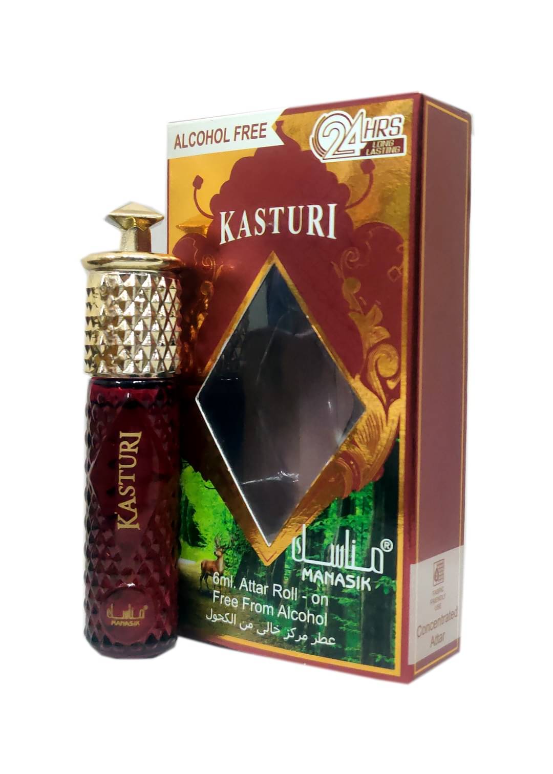     			MANASIK  KASTURI  Concentrated   Attar Roll On 6ml .