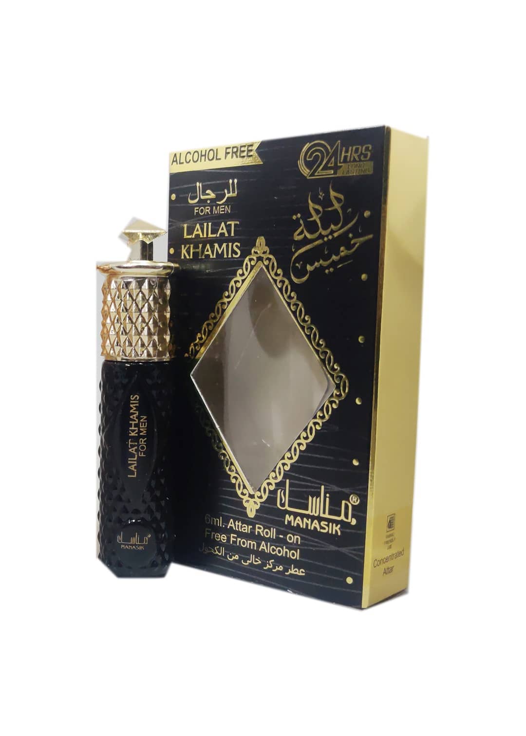 MANASIK LAILAT KHAMIS BLACK  Concentrated   Attar Roll On 6ml .