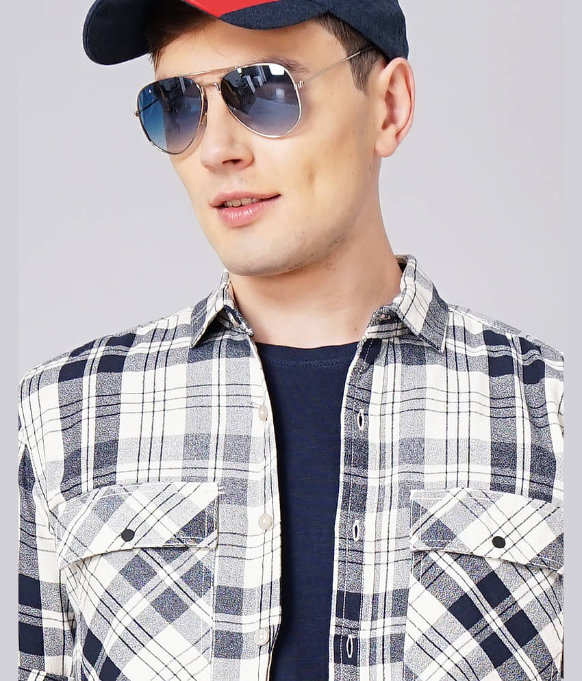 Paul Street - White 100% Cotton Slim Fit Men's Casual Shirt ( Pack of 1 )