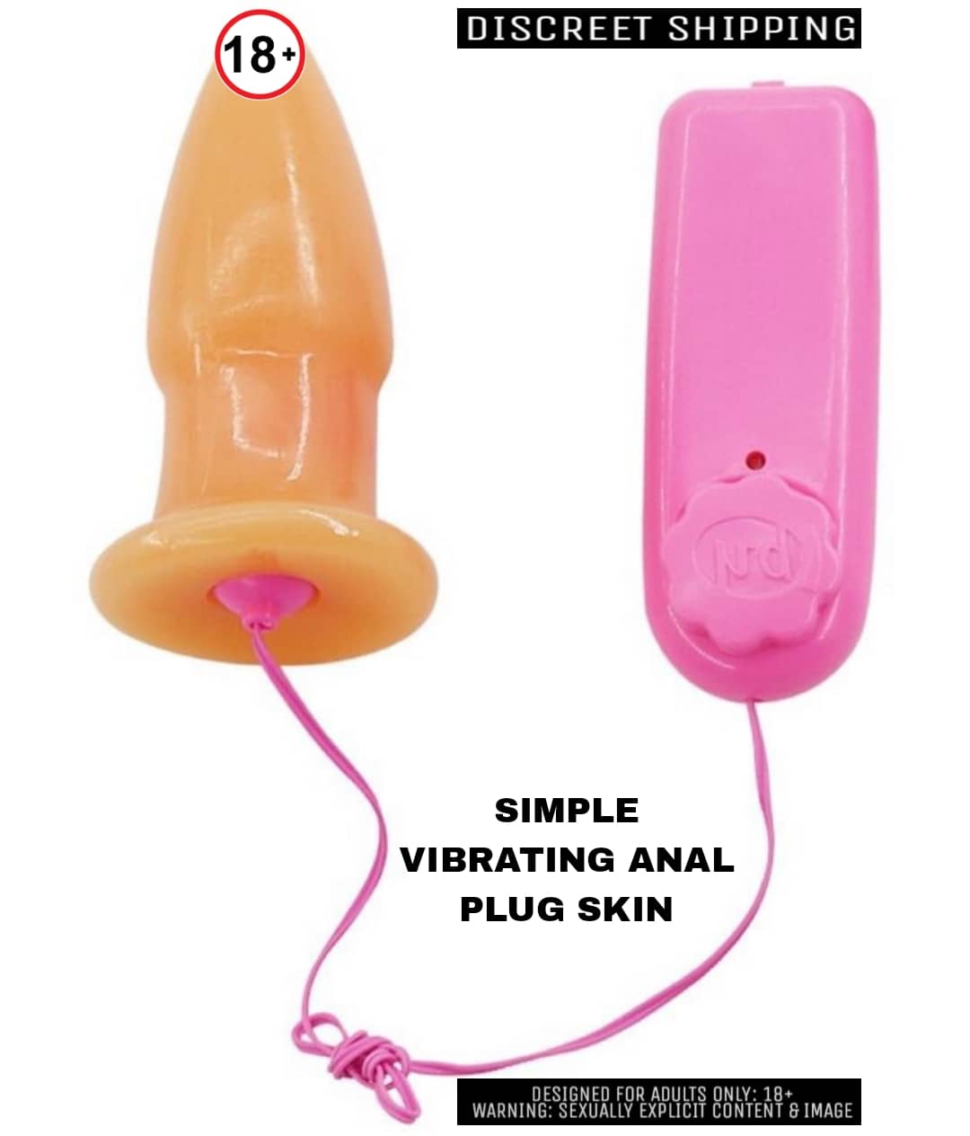 SIMPLE ANAL VIBRATING PLUG SKIN FOR Men and Women