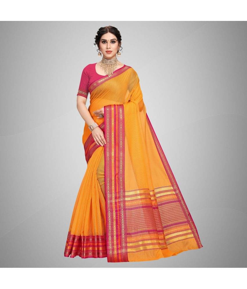 StyleDeal Cotton Silk Embellished Saree With Unstitched Blouse Piece ( Gold ) StyleDeal Cotton Silk Embellished Saree With Unstitched Blouse Piece ( Gold )