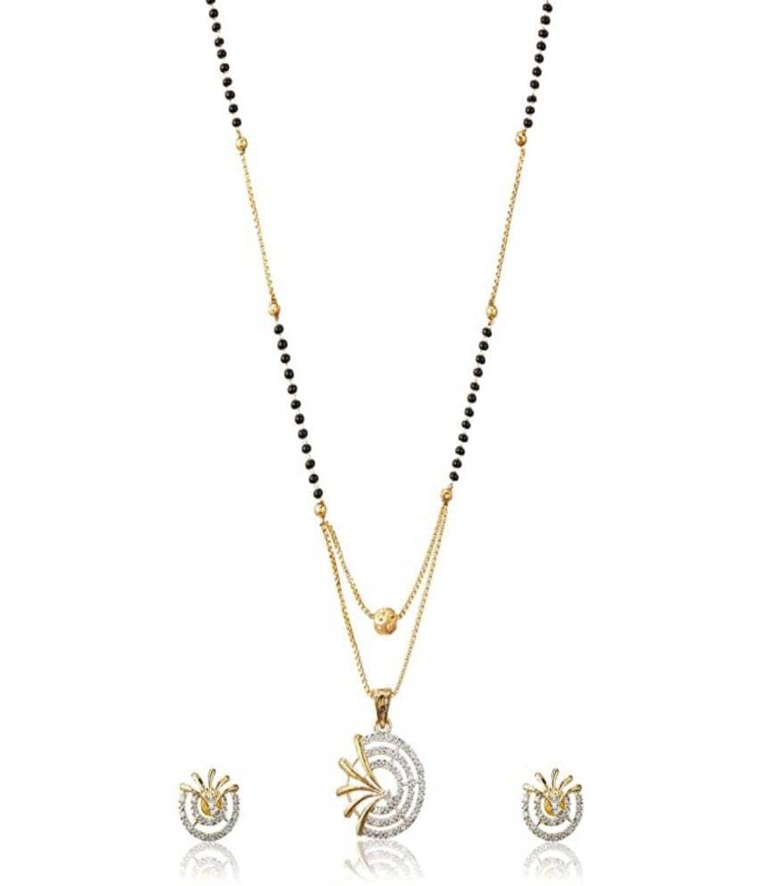 Sunhari Jewels - Golden Mangalsutra Set ( Pack of 1 ) Sunhari Jewels - Golden Mangalsutra Set ( Pack of 1 )