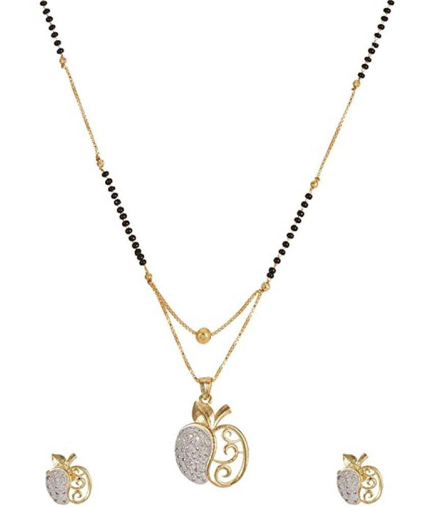Sunhari Jewels - Golden Mangalsutra Set ( Pack of 1 ) Sunhari Jewels - Golden Mangalsutra Set ( Pack of 1 )