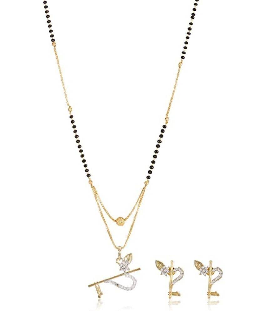 Sunhari Jewels - Golden Mangalsutra Set ( Pack of 1 )
