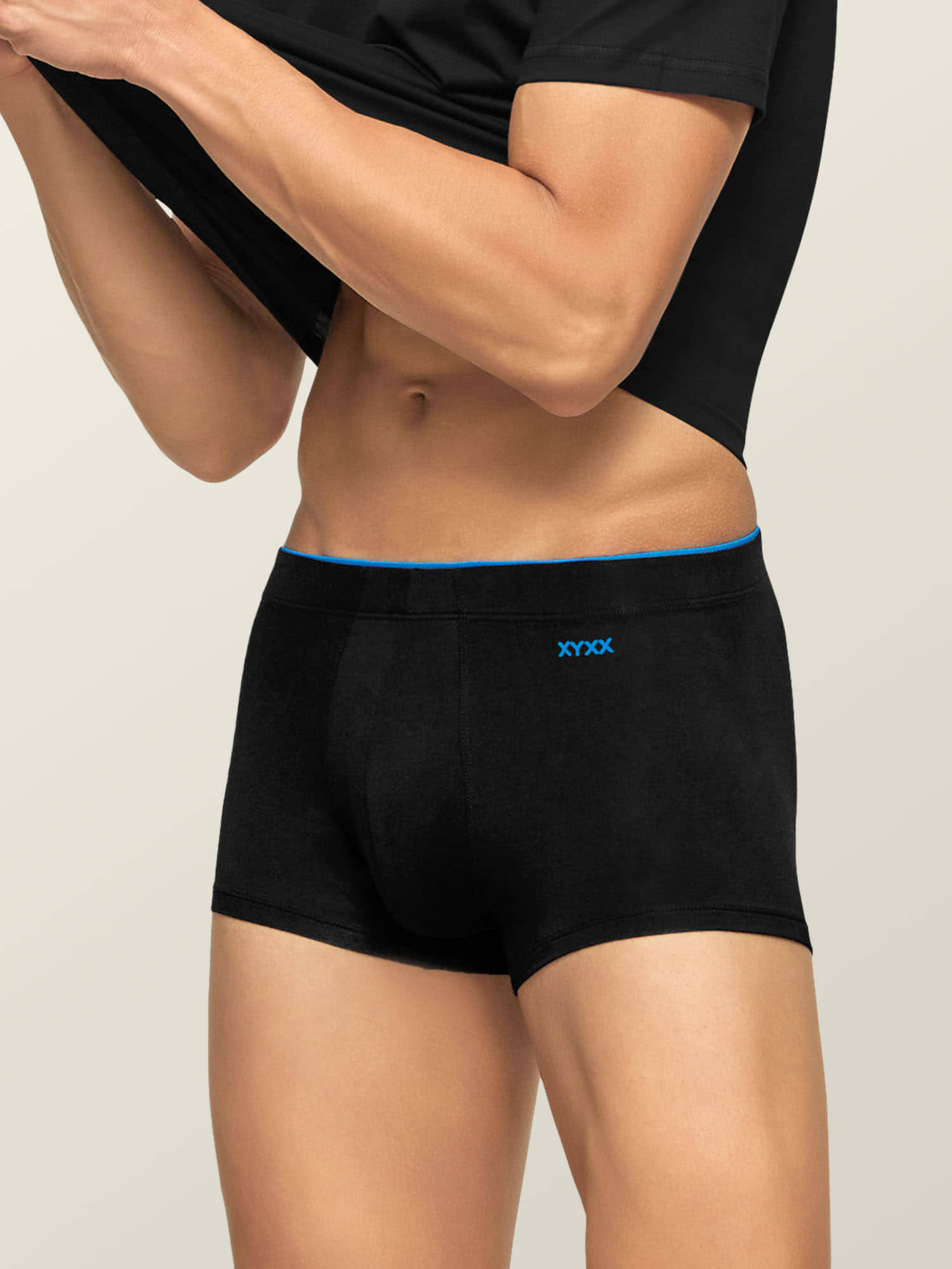 XYXX Pack of 1 Modal Trunks For Men's ( Black )