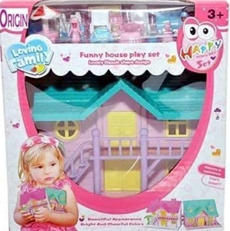     			YESKART-Funny House Play Set Doll House Set Multicolour (Small)