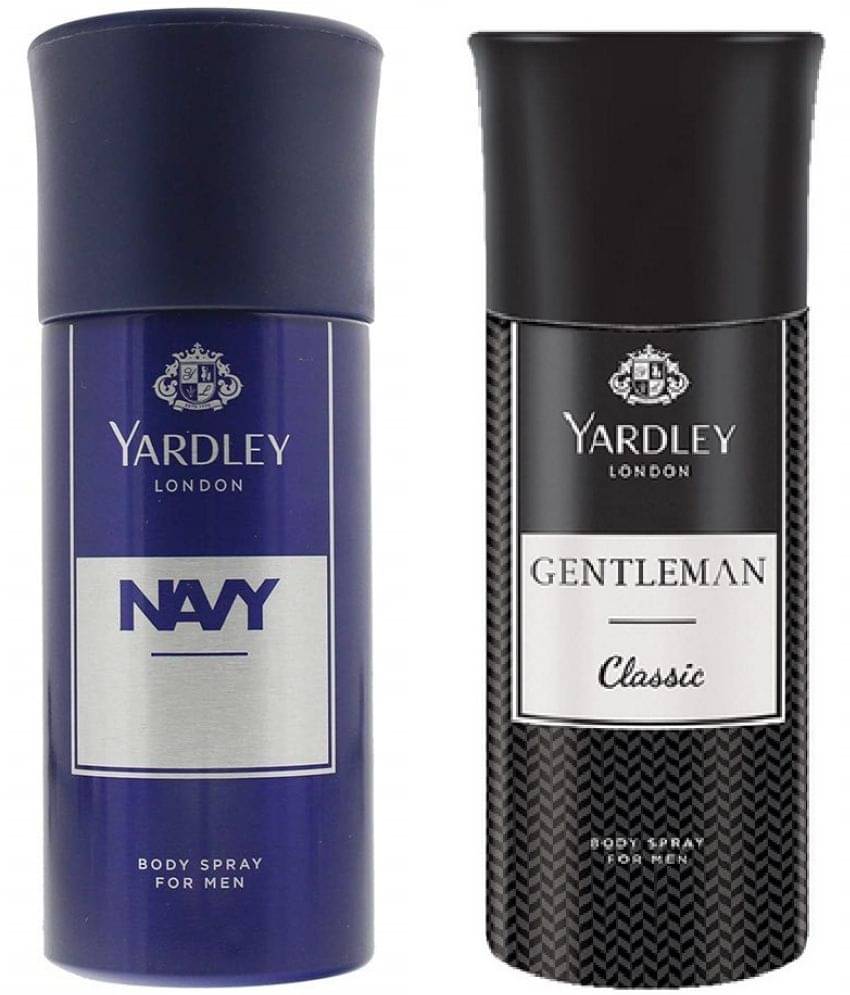    			Yardley - 1 Navy,1 Classis Deodorant Deodorant Spray for Men,Women 300 ml ( Pack of 2 )