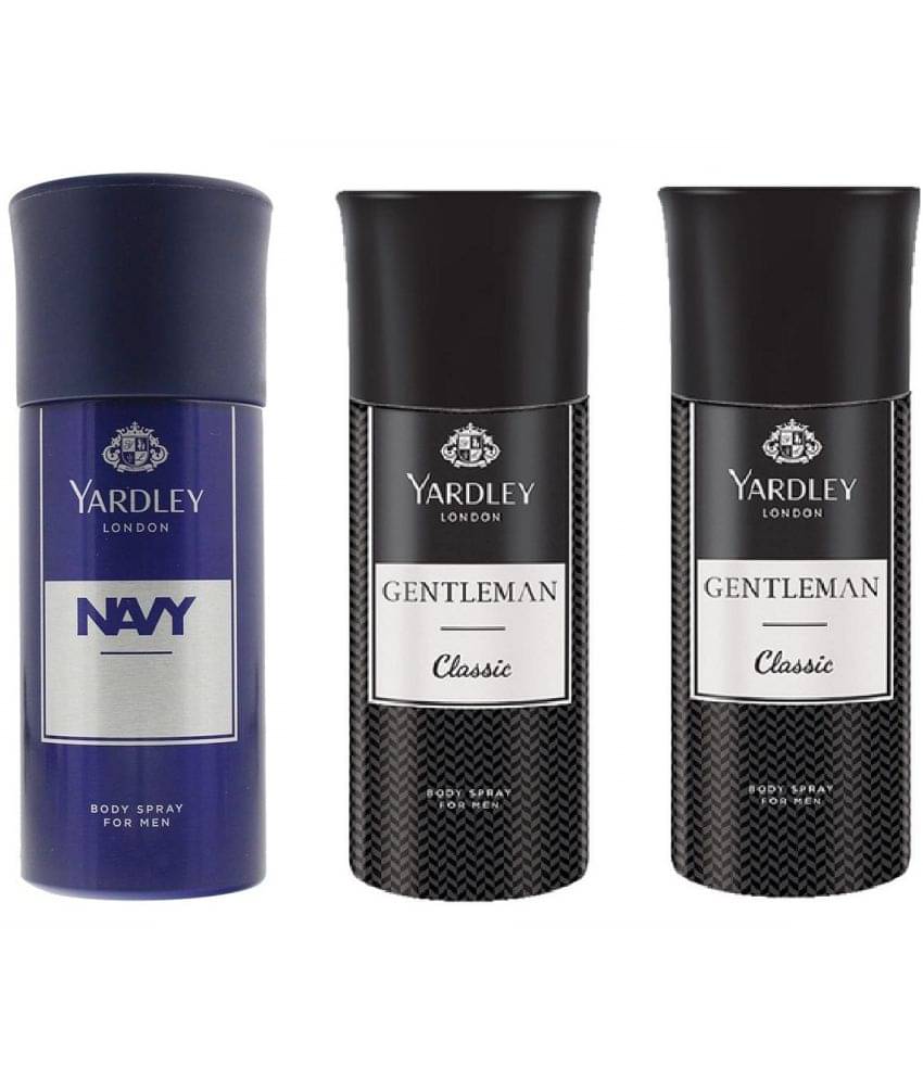     			Yardley - 1 Navy, 2 Classis Deodorant Deodorant Spray for Men,Women 450 ml ( Pack of 3 )